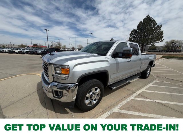 Quicksilver Metallic 2017 GMC Sierra 3500HD SLT Crew Cab 4WD Pickup Truck Four-Wheel Drive 6-Speed Automatic