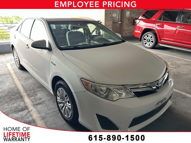Super White 2012 Toyota Camry Hybrid LE FWD Sedan Front-Wheel Drive Continuously Variable Transmission
