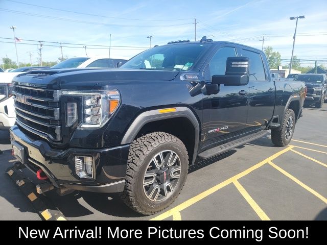 Onyx Black 2023 GMC Sierra 3500HD AT4 Crew Cab 4WD Pickup Truck Four-Wheel Drive 6-Speed Automatic