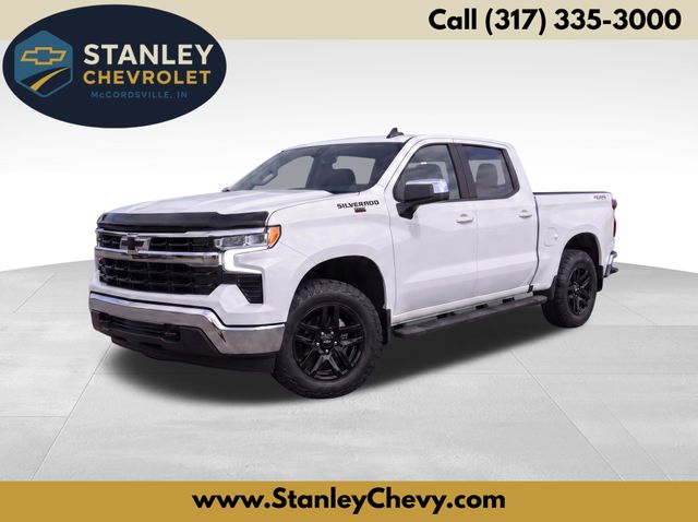 Summit White 2023 Chevrolet Silverado 1500 Pickup Truck Four-Wheel Drive 8-Speed Automatic