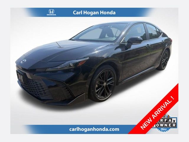 Midnight Black Metallic 2025 Toyota Camry Sedan Front-Wheel Drive Continuously Variable Transmission