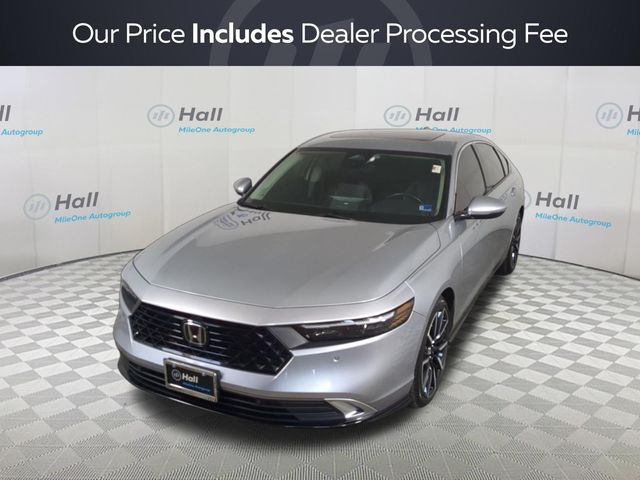 Silver Metallic 2024 Honda Accord Hybrid Sedan Front-Wheel Drive Continuously Variable Transmission