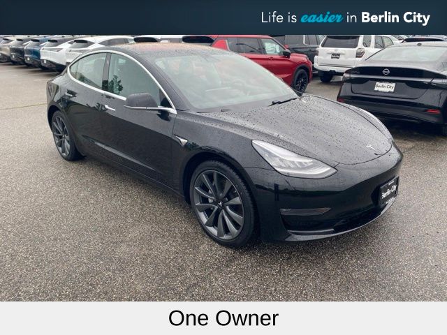Black 2018 Tesla Model 3 Sedan All-Wheel Drive 1-Speed Automatic