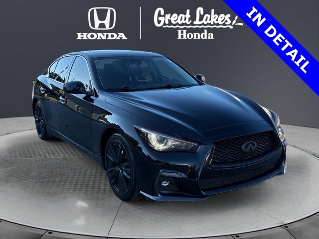 Black Obsidian 2018 INFINITI Q50 Sedan All-Wheel Drive 7-Speed Automatic