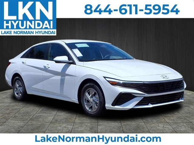 White 2026 Hyundai Elantra Sedan Front-Wheel Drive Continuously Variable Transmission