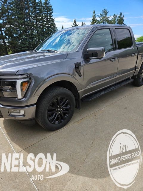 Carbonized Gray Metallic 2024 Ford F-150 Lariat SuperCrew 4WD Pickup Truck Four-Wheel Drive Automatic