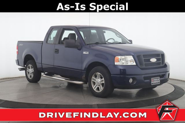 Blue 2008 Ford F-150 Pickup Truck 4X2 4-Speed Automatic Overdrive