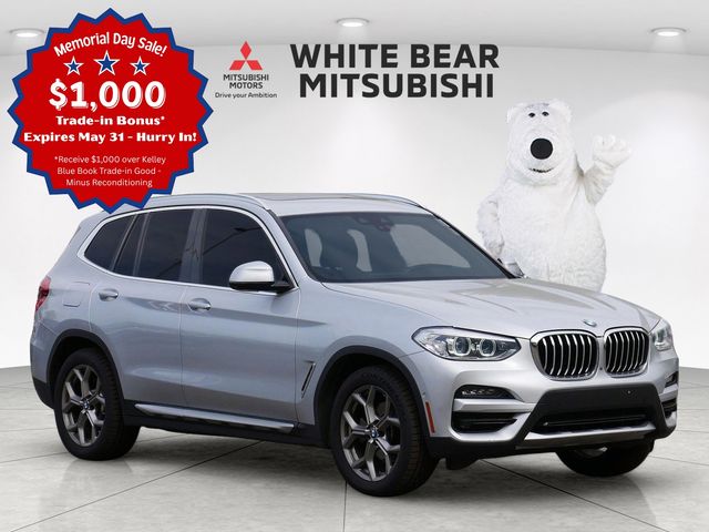 Glacier Silver Metallic 2021 BMW X3 xDrive30i AWD SUV / Crossover All-Wheel Drive 8-Speed Automatic