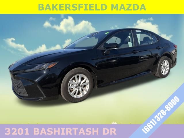 Black 2025 Toyota Camry LE FWD Sedan Front-Wheel Drive Continuously Variable Transmission