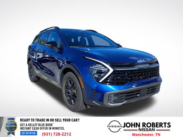 Sapphire Blue 2024 Kia Sportage SUV / Crossover All-Wheel Drive 8-Speed Automatic