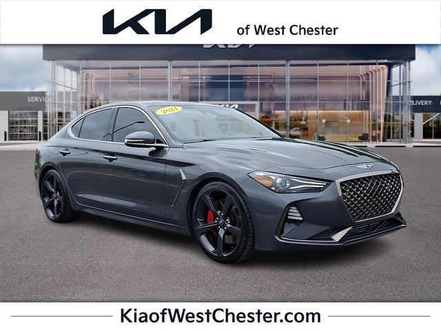 Himalayan Gray 2021 Genesis G70 Sedan Rear-Wheel Drive 8-Speed Automatic