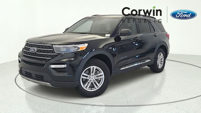 Black Metallic 2023 Ford Explorer SUV / Crossover All-Wheel Drive Automatic