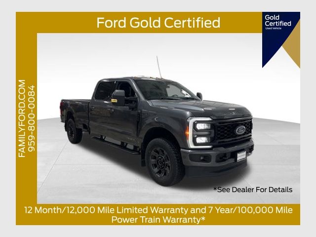 Gray 2023 Ford F-250 Super Duty Lariat Crew Cab 4WD Pickup Truck Four-Wheel Drive Automatic