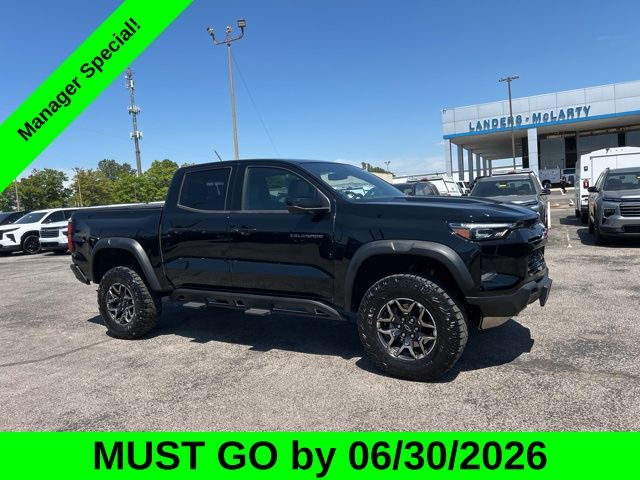 Black 2023 Chevrolet Colorado ZR2 Crew Cab 4WD Pickup Truck Four-Wheel Drive 8-Speed Automatic