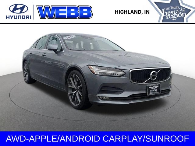 Gray Metallic 2019 Volvo S90 T6 Momentum AWD Sedan All-Wheel Drive Automatic