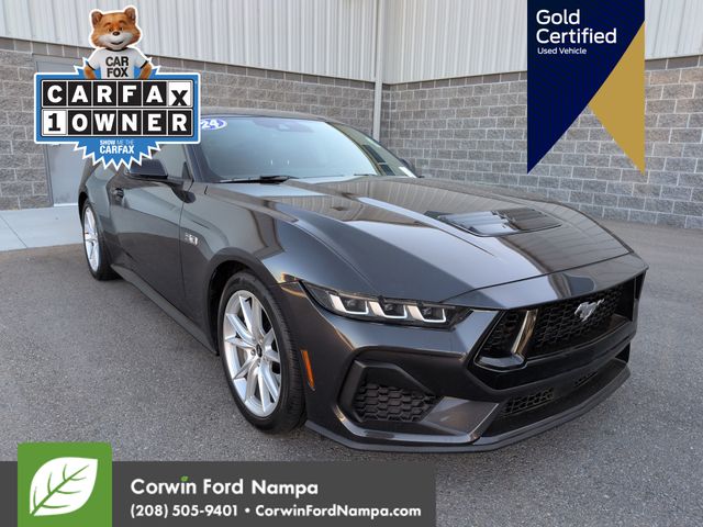 Gray Metallic 2024 Ford Mustang Coupe Rear-Wheel Drive Automatic