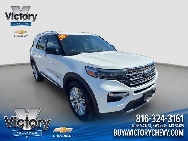 White Metallic 2022 Ford Explorer SUV / Crossover All-Wheel Drive Automatic