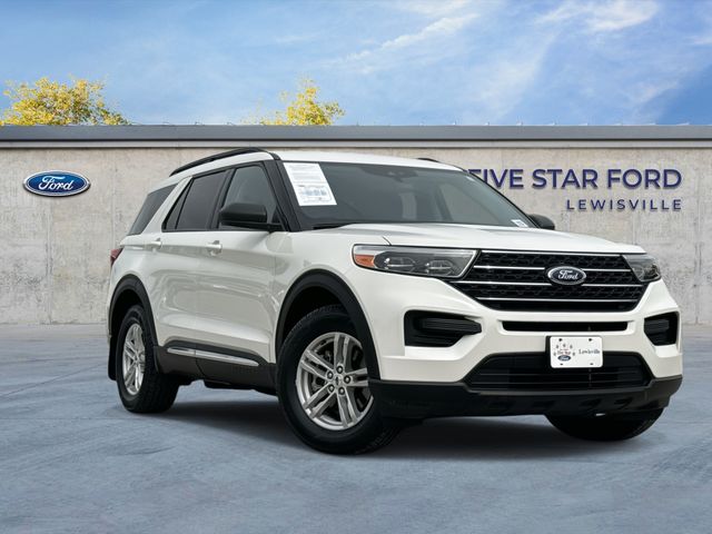 White Metallic 2023 Ford Explorer SUV / Crossover All-Wheel Drive Automatic