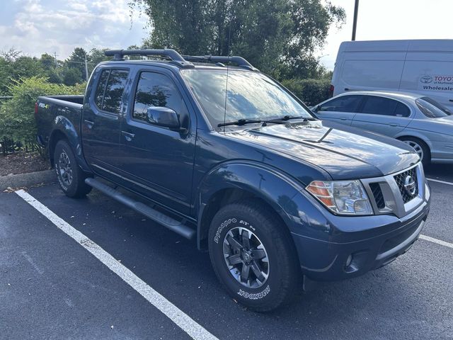 Arctic Blue 2017 Nissan Frontier Pickup Truck Four-Wheel Drive 5-Speed Automatic Overdrive