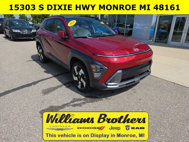 2024 Hyundai Kona Limited - Red Metallic exterior view 3