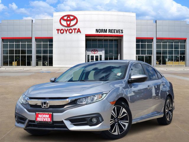 Lunar Silver Metallic 2017 Honda Civic EX-L Sedan Front-Wheel Drive Continuously Variable Transmission