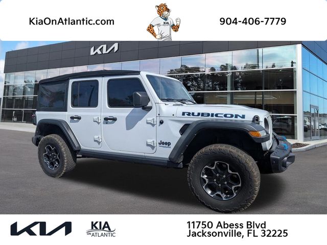 Bright White Clearcoat 2021 Jeep Wrangler 4xe Rubicon 4WD SUV / Crossover Four-Wheel Drive 8-Speed Automatic