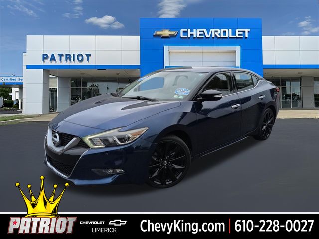 Deep Blue Pearl 2016 Nissan Maxima Sedan Front-Wheel Drive Continuously Variable Transmission