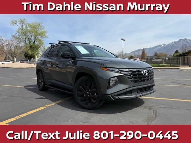 Amazon Gray 2023 Hyundai Tucson SUV / Crossover All-Wheel Drive 8-Speed Automatic