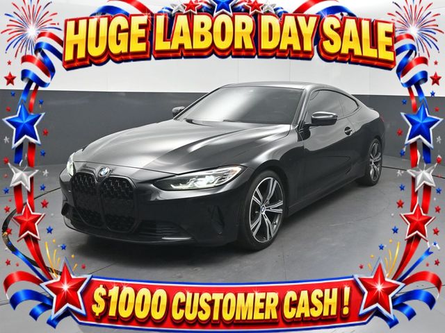 Black Sapphire Metallic 2021 BMW 4 Series Coupe Rear-Wheel Drive 8-Speed Automatic