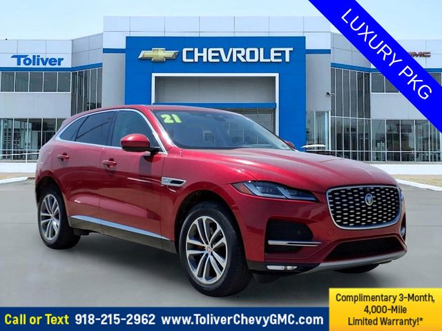 Red 2021 Jaguar F-PACE SUV / Crossover All-Wheel Drive 8-Speed Automatic