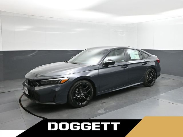 Meteorite Gray Metallic 2026 Honda Civic Sedan Front-Wheel Drive Continuously Variable Transmission