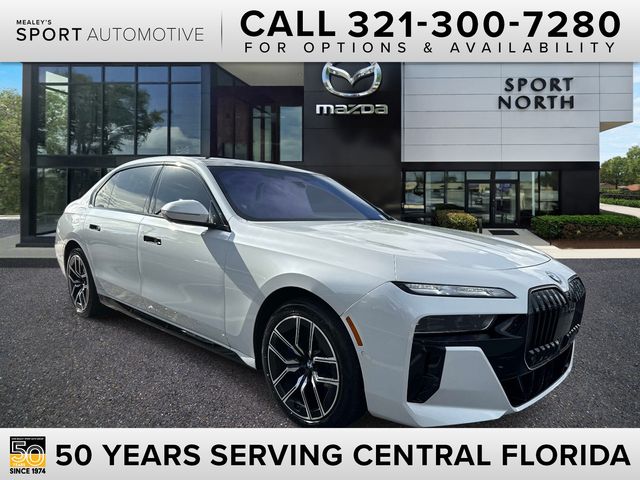 Mineral White Metallic 2025 BMW 7 Series Sedan All-Wheel Drive 8-Speed Automatic