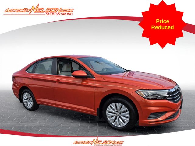 Orange 2019 Volkswagen Jetta Sedan Front-Wheel Drive 6-Speed Manual