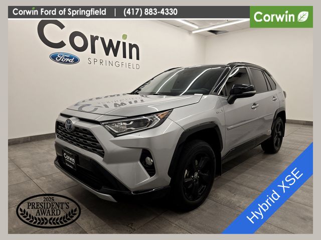 Midnight Black Metallic 2021 Toyota RAV4 Hybrid SUV / Crossover All-Wheel Drive Continuously Variable Transmission