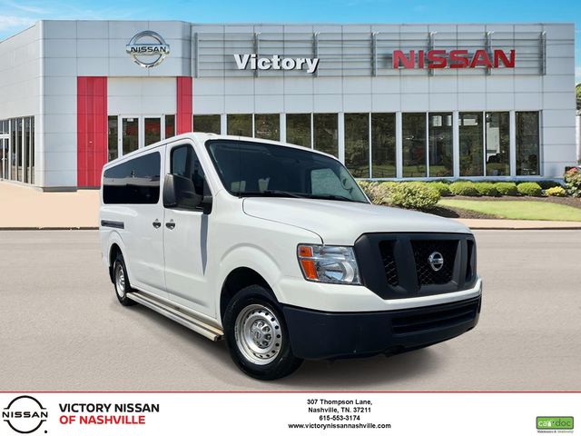 Glacier White 2018 Nissan NV Passenger Van Rear-Wheel Drive 5-Speed Automatic