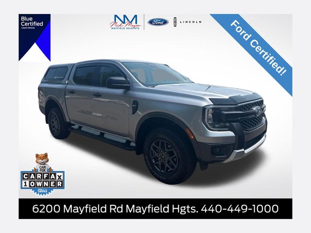 Silver Metallic 2024 Ford Ranger Pickup Truck Four-Wheel Drive Automatic