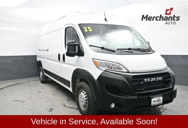 Bright White Clearcoat 2025 RAM ProMaster 2500 Tradesman 159 High Roof Cargo Van FWD Van Front-Wheel Drive 9-Speed Automatic