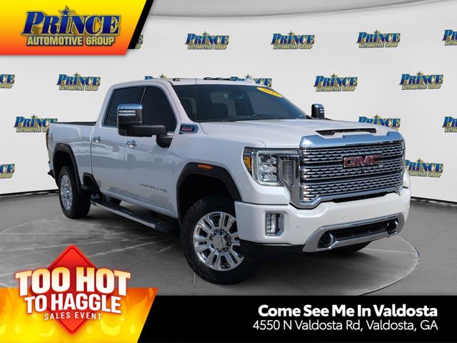White Frost Tricoat 2023 GMC Sierra 2500HD Pickup Truck Four-Wheel Drive Automatic