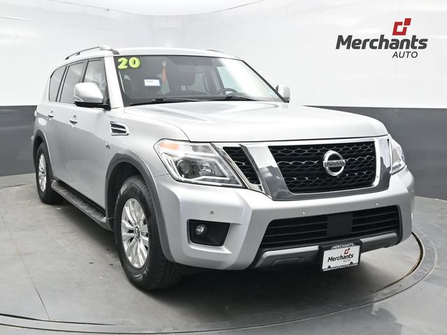 Brilliant Silver Metallic 2020 Nissan Armada SUV / Crossover Four-Wheel Drive 7-Speed Automatic