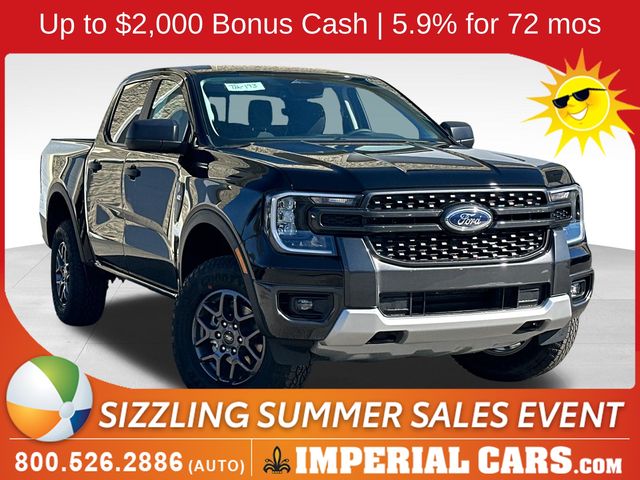 Shadow Black 2026 Ford Ranger Pickup Truck Four-Wheel Drive Automatic