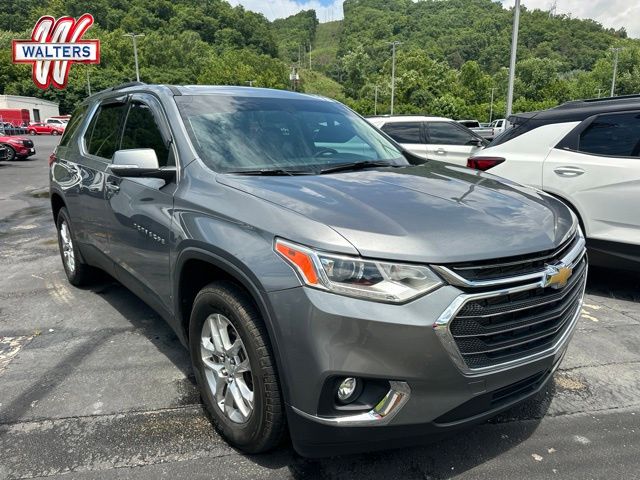 Gray (Satin Steel Metallic) 2021 Chevrolet Traverse SUV / Crossover Four-Wheel Drive 9-Speed Automatic