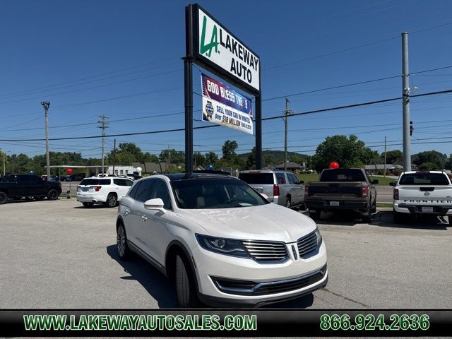 White Platinum Clearcoat Metallic 2016 Lincoln MKX SUV / Crossover All-Wheel Drive 6-Speed Automatic