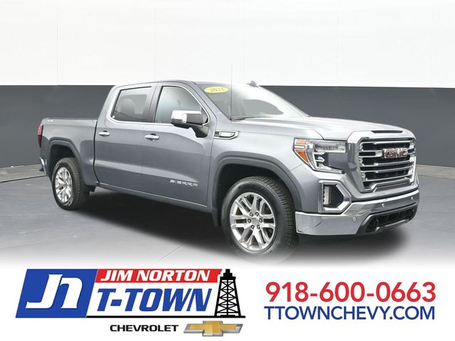 Gray (Satin Steel Metallic) 2021 GMC Sierra 1500 Pickup Truck Four-Wheel Drive Automatic