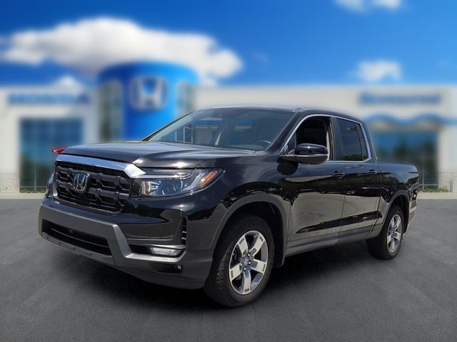 Crystal Black Pearl 2025 Honda Ridgeline RTL AWD Pickup Truck All-Wheel Drive 9-Speed Automatic