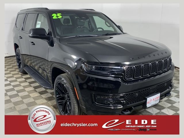 Diamond Black Crystal Pearlcoat 2025 Jeep Wagoneer SUV / Crossover Four-Wheel Drive 8-Speed Automatic