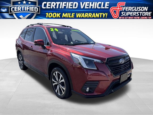 Crimson Red Pearl 2024 Subaru Forester Limited Crossover AWD SUV / Crossover All-Wheel Drive Continuously Variable Transmission