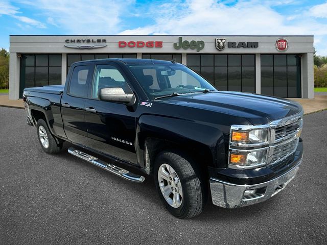 Black 2014 Chevrolet Silverado 1500 LT Double Cab 4WD Pickup Truck Four-Wheel Drive 6-Speed Automatic Overdrive