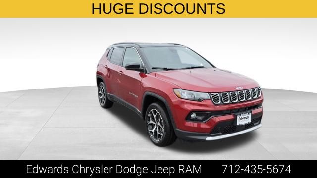 Red Hot Pearlcoat 2026 Jeep Compass Limited 4WD SUV / Crossover Four-Wheel Drive 8-Speed Automatic