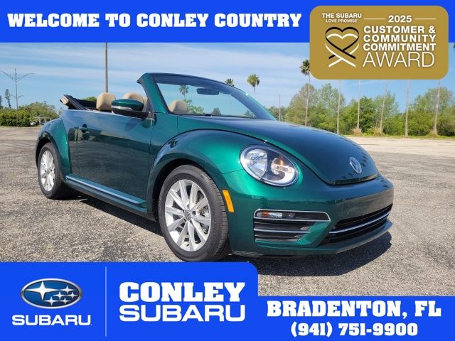 Green 2017 Volkswagen Beetle 1.8T SE Convertible Convertible Front-Wheel Drive 6-Speed Automatic
