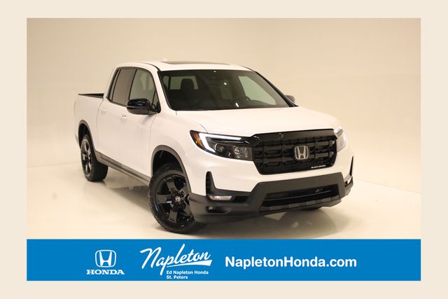 Platinum White Pearl 2026 Honda Ridgeline Black Edition AWD Pickup Truck All-Wheel Drive 9-Speed Automatic
